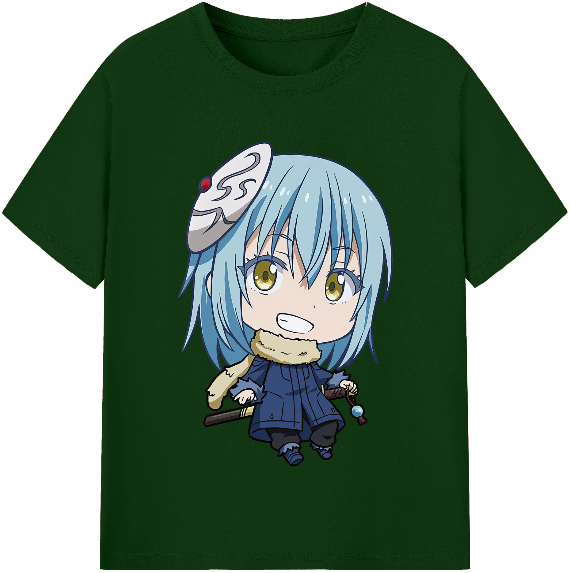 （画像用） 転スラ Regarding Reincarnated to Slime 綿100％半袖Tシャツ（フロントプリント）